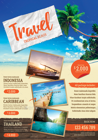  Travel Agency Flyer by monggokerso GraphicRiver